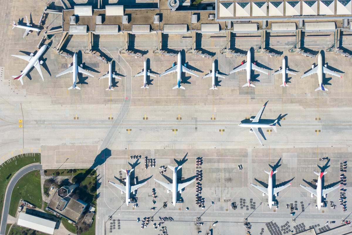 International airport terminal and runway for aviation risk claims